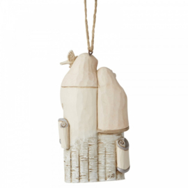 White Woodland Holy Family 2020 Hanging Ornament H11,5cm Jim Shore 6006588 *