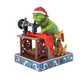 Grinch Sewing H16,5cm Jim Shore 6017059 , retired