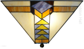 7855 ' Plafonniere Tiffany 37x37cm Pyramide
