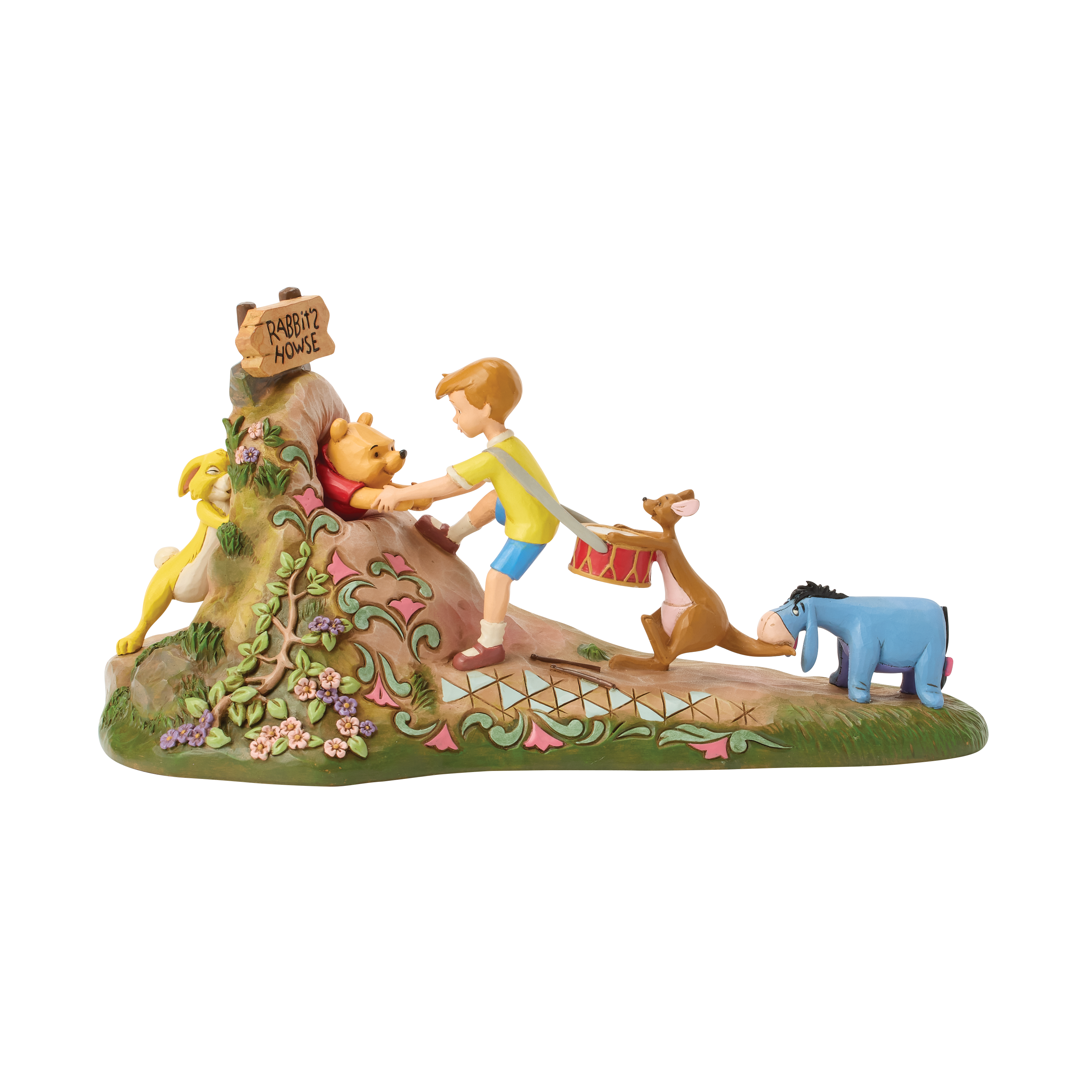 Winnie the Pooh "Friends to the Rescue" B 27 cm Jim Shore 6017848, 14 cm hoog