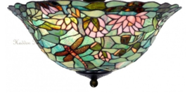 5271 Plafonniere Tiffany Ø40cm 2xE27 Waterlelie