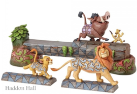 Boomstam TIMON,PUMBA SIMBA  Carefree Camaraderie   38cm Jim Shore Disney Traditions *