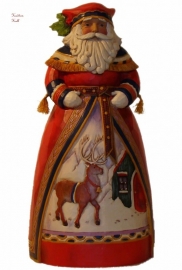 Old-fashioned Holiday  H26cm Jim Shore  4022922 Lapland Santa uit 2011 retired uitverkocht