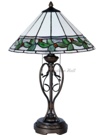 5860 * Tafellamp Tiffany H62cm Ø40cm Herba