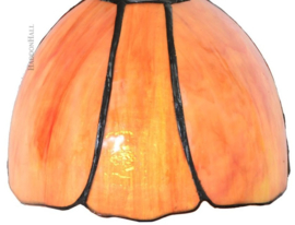 8205 * Wandlamp Zwart met Tiffany kap Ø17cm Tulipa