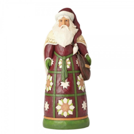 Santa with Bag  Statue H 50 cm ! Jim Shore 4059403 Supersize Kerstman retired, aanbieding *