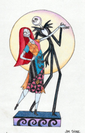 Nightmare - Jack & Sally Love -H22cm - Jim Shore 6008992 retired *