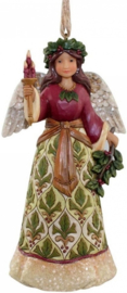 Set van 2 Ornaments * Victorian Angel  &  Victorian Santa  12,5cm Jim Shore