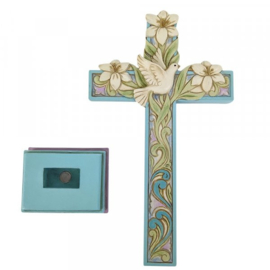 Easter Cross with Lillies & Dove H20cm Jim Shore 6010280 aanbieding *