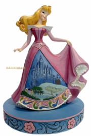 Aurora Castle Dress + BASE COLOR Ø13cm "Once Upon a Kingdom"  Jim Shore 4045242  retired