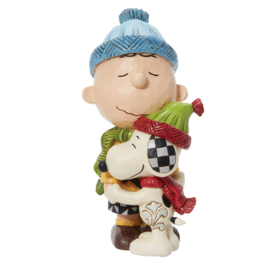 "A Warm Hug" Snoopy Hugging Charlie Brown *  H14cm Jim Shore 6013043 Peanuts