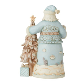 Coastal Santa with Starfish Tree H22cm Jim Shore 6010805 retired, laatste exemplaren *