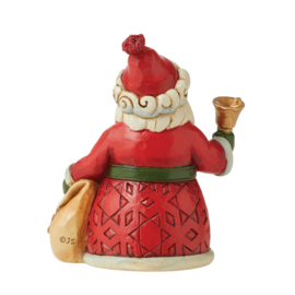 Santa Mini with Bell & Bag * H9cm Jim Shore 6011488