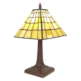 6140 *Tafellamp met Tiffany 17x17cm Barley Fields