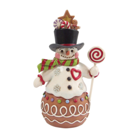 Gingerbread Snowman with Sweetie Hat Jim Shore 6017265