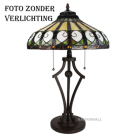 6278 * Tafellamp H64cm met Tiffany kap Ø41cm Babylon