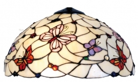 5365 * Kap Tiffany Ø40cm Pink Butterfly 