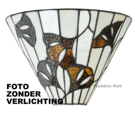 8164 Wandlamp Tiffany B30cm Schelpmodel Ginkgo Leaf