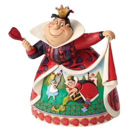 Alice on Mushroom & Queens of Hearts H18cm - Set van 2 Jim Shore beelden retired *