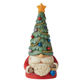 Gnome with Illuminated Tree H23cm Jim Shore 6011154 retired, laatste exemplaren *