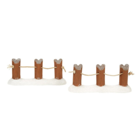 Wharf Fencing Hekwerk Set van 2 H4cm Disney by D56 6015590