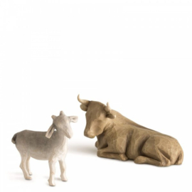 Willow Tree Set 2-delig Ox and Goat H9,5cm Susan Lordi 26180.