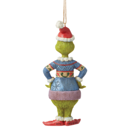 Grinch with ugly Sweater Hanging Ornament H13cm Jim Shore 6012707 retired