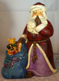 Silent Night Delivery 17cm Jim Shore Santa 4037599 Kerstman uit 2013 retired , laatste exemplaar