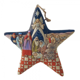 Nativity Star Ornament uit 2008 ! H12cm Jim Shore 4010627 * Retired