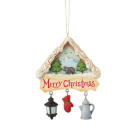 Lodge Scene with Chairs Ornament H11cm Jim Shore 6017039