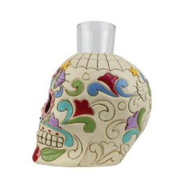 Day of the Dead Candleholderd Dod Skull H10cm Jim Shore 6012756