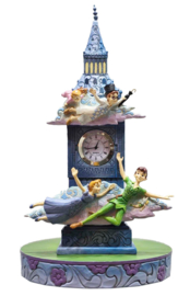 Peter Pan's Clock H26cm + BASE COLOR  Ø16cm Jim Shore 6015025 , op voorraad