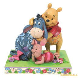Winnie The Pooh & Friends "Here Together, Friends Forever" H15,5cm Jim Shore 6013079 *