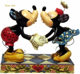 MICKEY & MINNIE  Smooch for my sweetie  H14cm Jim Shore  4013989 retired, laatste exemplaren *