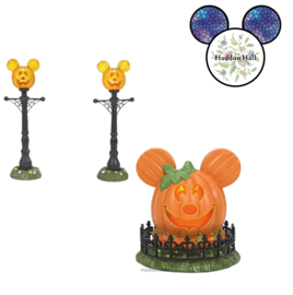 Mickey's Town Center & Street Lights - Set van 2 - Disney Village by D56
