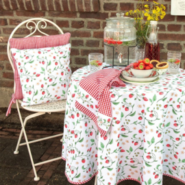 WIS03 Tafelkleed Katoen 130x180cm "Wild Strawberries" Clayre & Eef