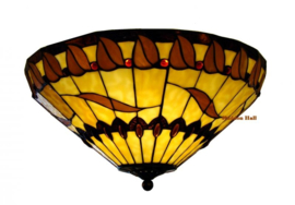 5542 Plafonniere Tiffany Ø51cm Tabacco