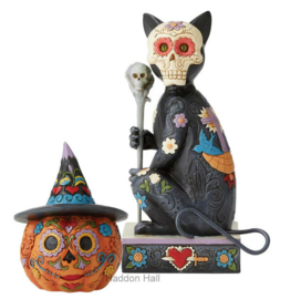 Day of the Dead Set Cat &Jack-o-Lantern - Jim Shore retired *