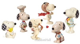 Snoopy Mini Figurines - Set van 6 - Jim Shore Peanuts collection