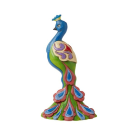 Peacock Mini Figurine H12cm Jim Shore 6010566 * Retired