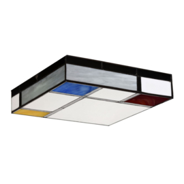 Plafonniere Tiffany 30x30cm Mondriaan