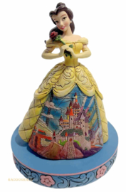 BELLE Castle Dress + BASE COLOR Ø13cm "Enchanted" Jim Shore 4045238  , retired