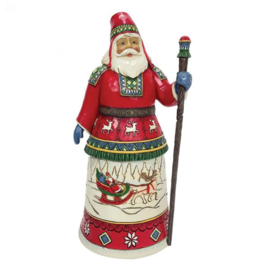 15th Annual Lapland Santa H25cm Jim Shore 6010814 retired , aanbieding *