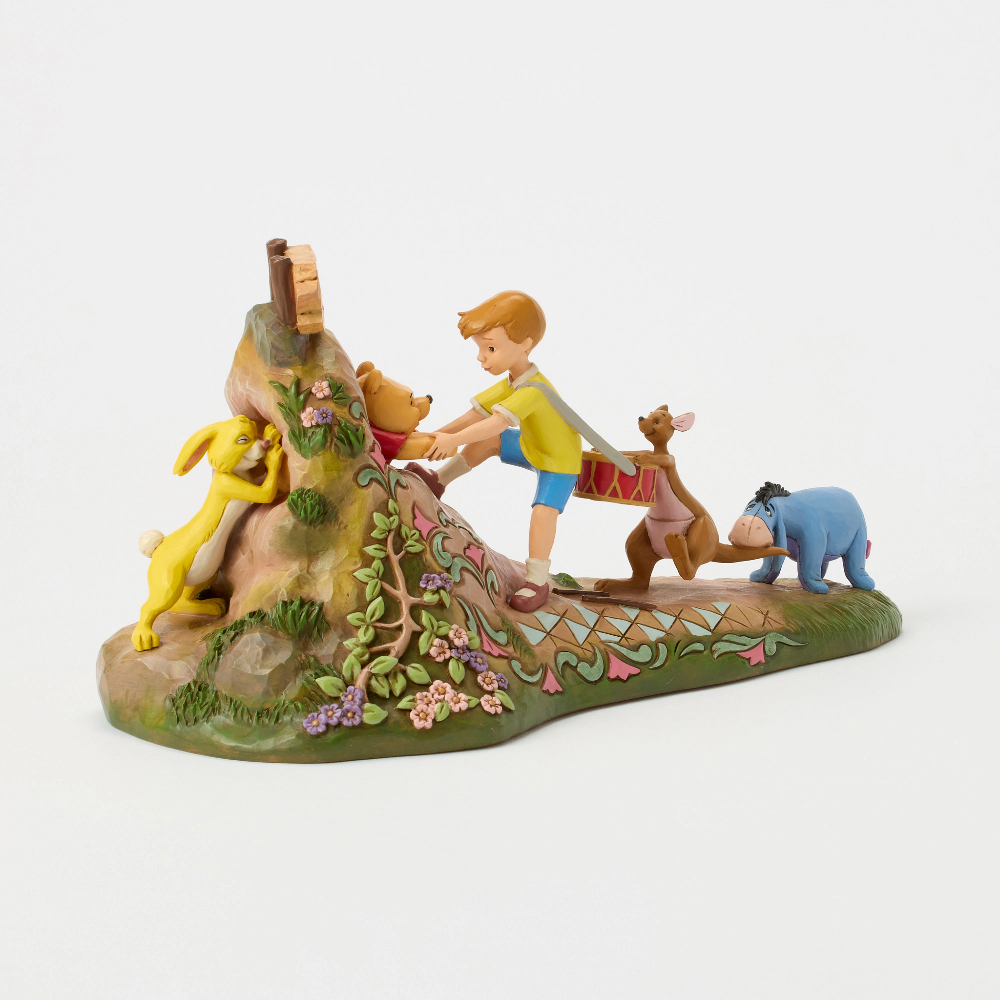 Winnie the Pooh "Friends to the Rescue" B 27 cm Jim Shore 6017848, 14 cm hoog