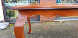 Tafel Uittrektafel 200+40 x 100cm Massief Teakhout