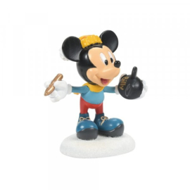 Mickey's Ear Hat Shop H19cm & Mickey Figurine- Set van 2  - Disney Village by Possible Dreams