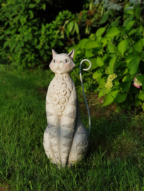 White Cat Garden Statue H47cm! Jim Shore 6001603 Kat retired * aanbieding
