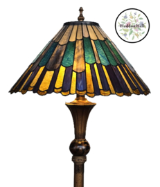 8435 Vloerlamp Staandelamp H164cm met Tiffany kap Ø50cm Styled Flower