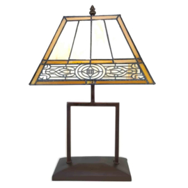 6128 Bureaulamp Tiffany H44cm 28x20cm Portum