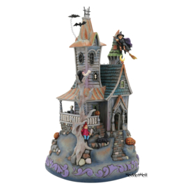 HWC Haunted House H30,5cm Illuminated - Jim Shore 6012751  uitverkocht